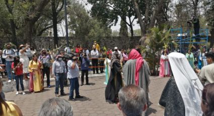 ¿Y para la revocación? En Iztapalapa se congregan cientos... para el Domingo de Ramos