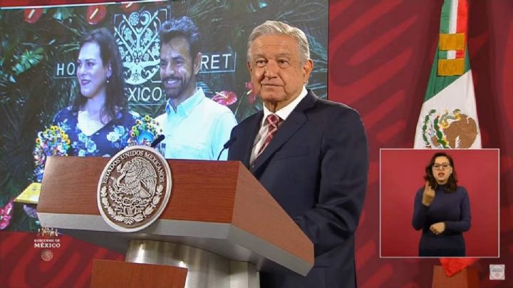 Derbez rechazó diálogo sobre Tren Maya, justifica AMLO; lo exhibe por hotel en Xcaret