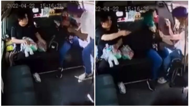 (VIDEO) Asaltan combi en Tultepec: "¡Traigo mi tarea!", suplica una joven