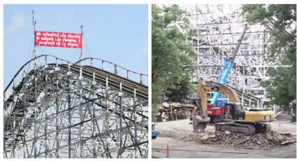 (FOTOS) Feria de Chapultepec: Antes y después, así se ve el 'adiós' a la Montaña Rusa