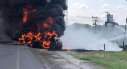 Incendio en Veracruz: explota pipa de Pemex frente a planta de bombeo; no hay lesionados