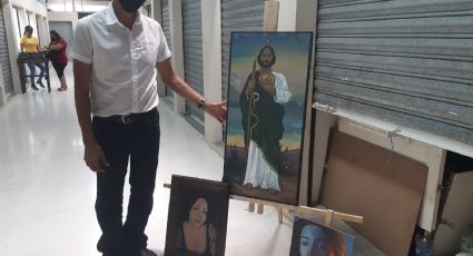 Pintor urbano le exigen título para poder ser contratado y pintar grandes murales