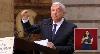 Día del Maestro: AMLO "promete" más becas a estudiantes de escasos recursos