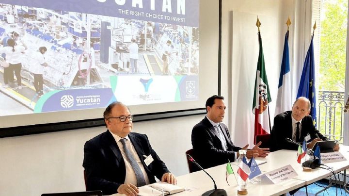 Mauricio Vila promociona Yucatán antes empresarios franceses