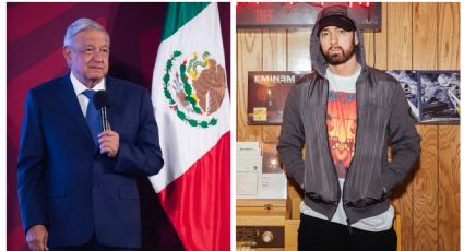 Eminem no cantó contra AMLO; fue un montaje, responde el Gobierno