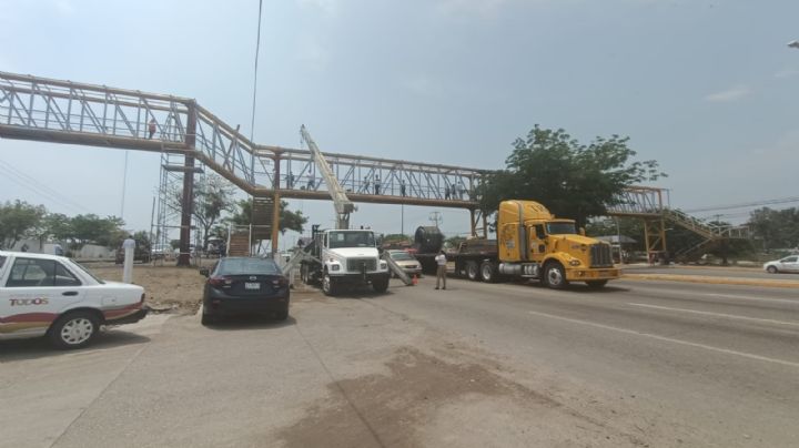 Puente peatonal de la Morita será rehabilitado y estará listo en dos semanas