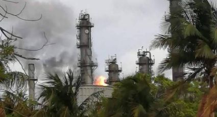 Daños por sismo en Oaxaca: se cae barda en edificio y hay incendio en refinería Salina Cruz