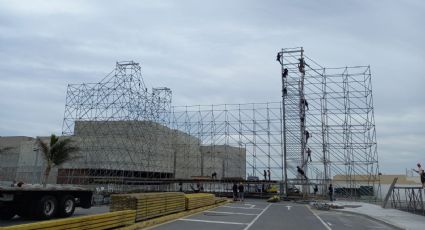 Avanza la instalación del escenario para el Salsa Fest 2022