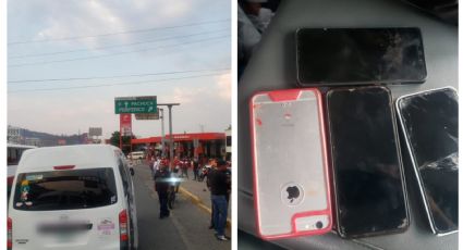 Expolicía de Neza intenta asaltar combi en Tlalnepantla; lo detienen junto a su cómplice