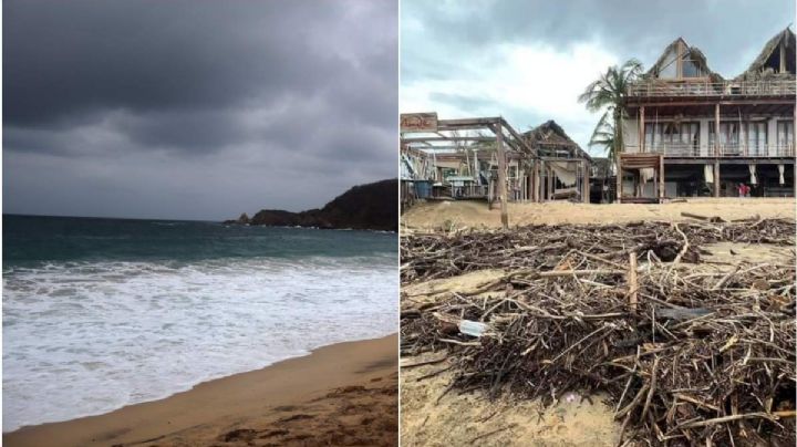 Huracán Agatha: así devastó Mazunte y otras playas de Oaxaca (FOTOS)