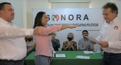 Toman protesta Onésimo e Iris como Dirigente y Secretaria General del CDE PRI Sonora