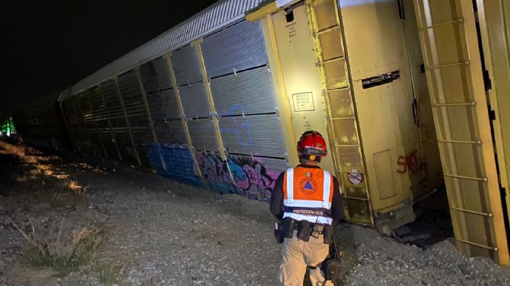 Atienden descarrilamiento de vagones de ferrocarril en Gómez Palacio