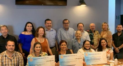 ¡Gran Donativo! Entrega Club Rotario Mazatlán más de cien mil pesos a escuelas