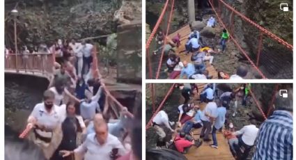 Colapsa puente colgante en Paseo Ribereño: alcalde de Cuernavaca resulta herido (VIDEO)