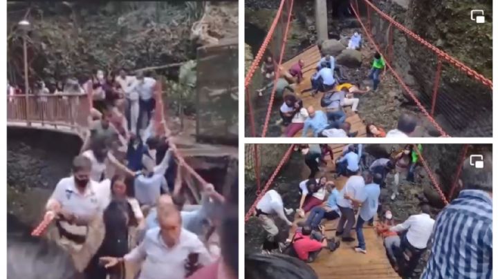 Colapsa puente colgante en Paseo Ribereño: alcalde de Cuernavaca resulta herido (VIDEO)