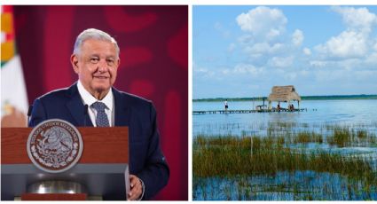 Laguna de Bacalar y sus colores no están en riesgo por el Tren Maya: AMLO