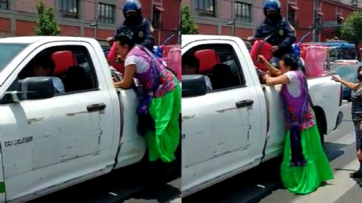 (VIDEO) 'Lady Tacos de Canasta' acusa a Sandra Cuevas de abuso de autoridad