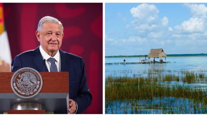 Laguna de Bacalar y sus colores no están en riesgo por el Tren Maya: AMLO