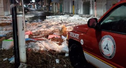 Granizo deja afectaciones en calles y viviendas de Arandas