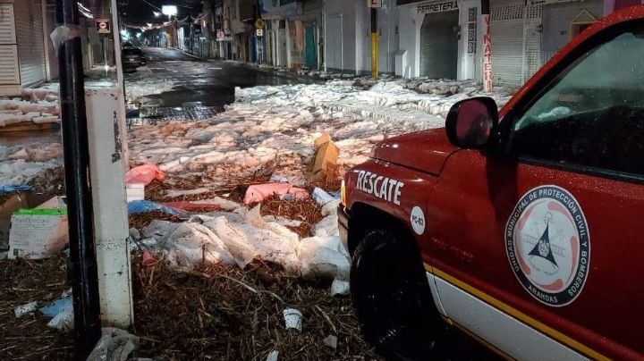 Granizo deja afectaciones en calles y viviendas de Arandas