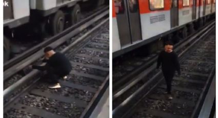 (VIDEO) Fan de la Maldita Vecindad baila en vías del Metro… ¿cuál será la multa de su ‘chistecito’?