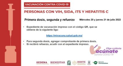 Vacunación COVID-19 para personas con VIH, Sida, ITS y Hepatitis C ¿Cuándo y dónde?