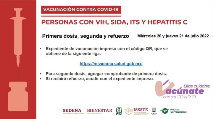 Vacunación COVID-19 para personas con VIH, Sida, ITS y Hepatitis C ¿Cuándo y dónde?