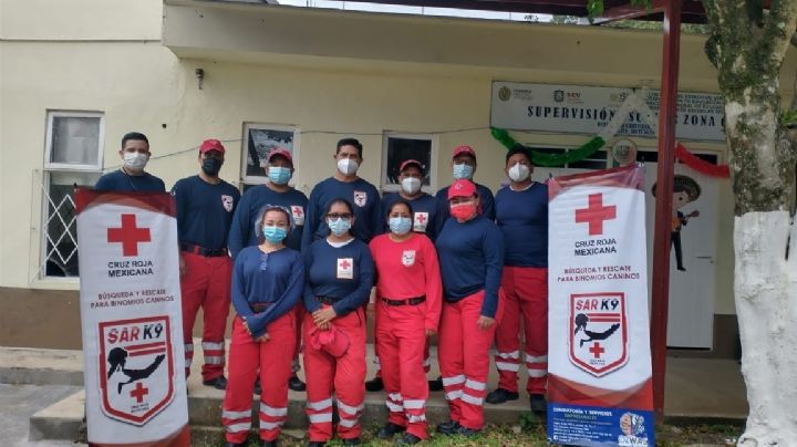 Cruz Roja Mexicana: "Patrulla de cachorros", caninos listos para rescate de personas