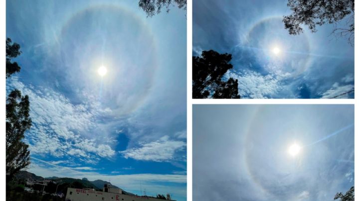 Halo solar sorprende en México... ¿tiene relación con la tormenta solar? (FOTOS)