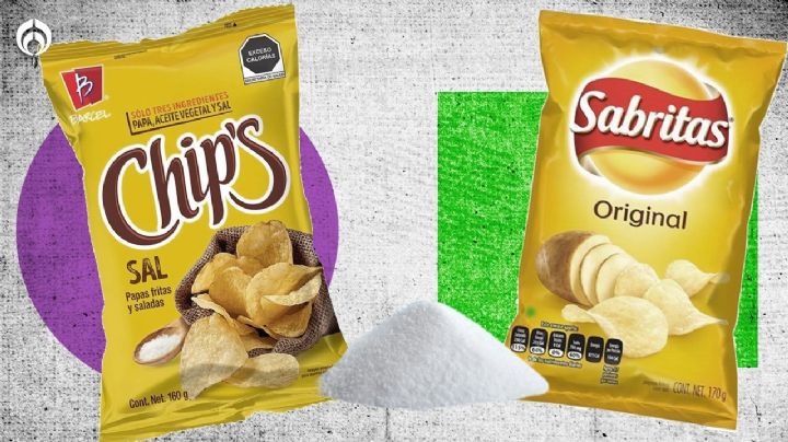 Chips vs. Sabritas: ¿Cuáles tienen menos sodio y grasas saturadas?