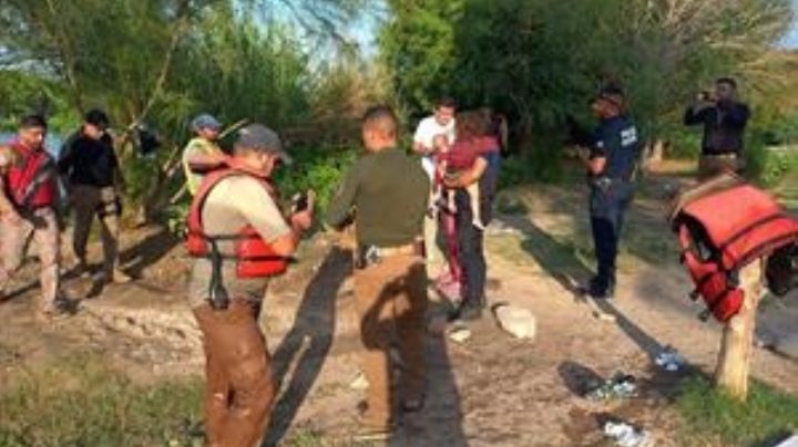 Agentes mexicanos salvan a cinco migrantes del río Bravo