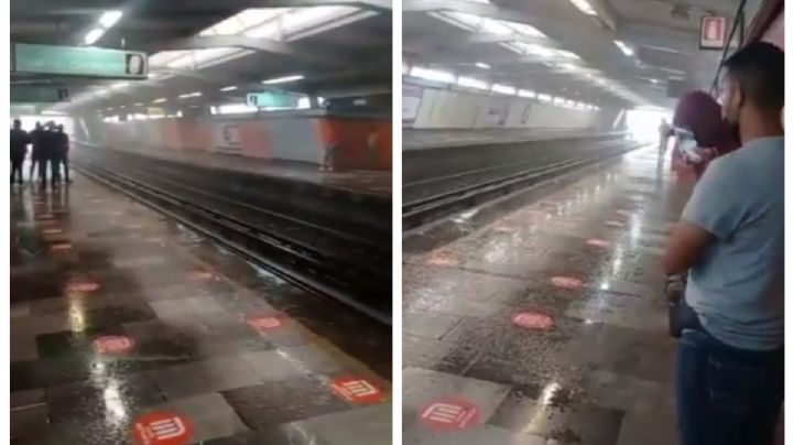 (VIDEO) Tláloc ‘visita’ el Metro CDMX: reportan ‘lluvia’ dentro de estación Jamaica