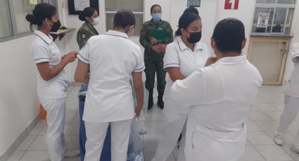 Vacunas Anticovid se agotan en Hospital Militar de Tampico