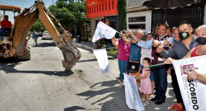 Siguen mejorando vialidades de Escobedo NL