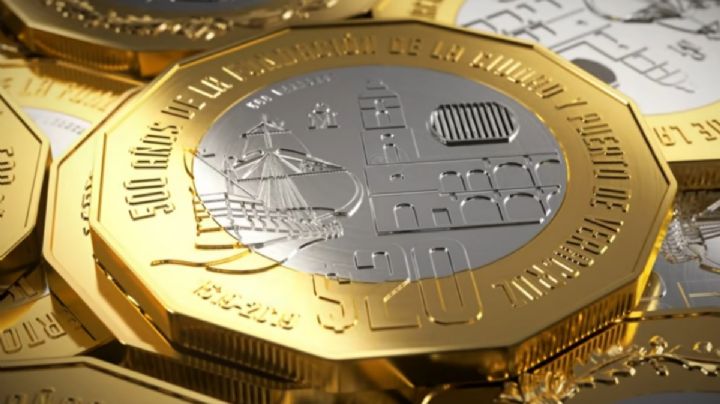 Moneda ‘jarocha’ de 20 pesos se vende hasta en 100 mil: ¿Qué características tiene?