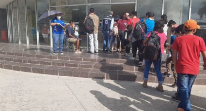 Largas filas y retrasos general disturbios en la jornada de vacunación para niños en la Zona Sur de Tamaulipas