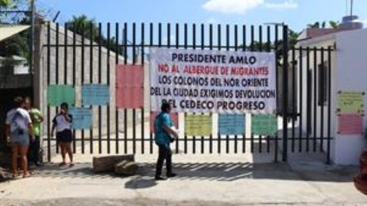 Protestan contra albergue para migrantes en la frontera sur de Chiapas