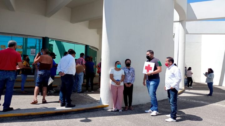 Realizan simulacro de incendio en subdelegación del IMSS Tampico