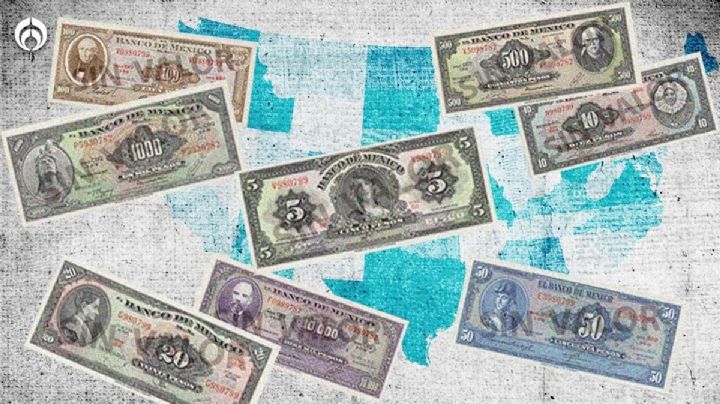 Estos eran los billetes mexicanos que usaban tus abuelitos… y eran hechos en EU