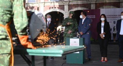 Ejército destruye armamento decomisado en Cuernavaca ¿Cuántas armas fueron destruidas?