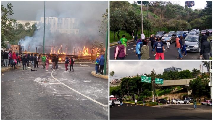 'Arde' Santa Fe: desalojo desata incendio en predio y bloqueos en vías