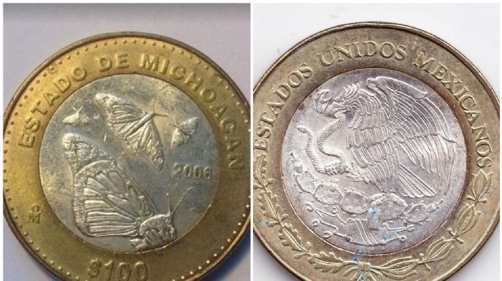 ¡Checa la ‘morralla’! Esta moneda michoacana de 100 pesos te puede hacer ganar hasta 39 mil