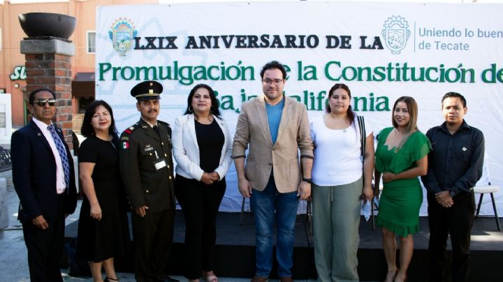 Gobierno de Tecate conmemora el 69 aniversario de la promulgación de la constitución política de BC