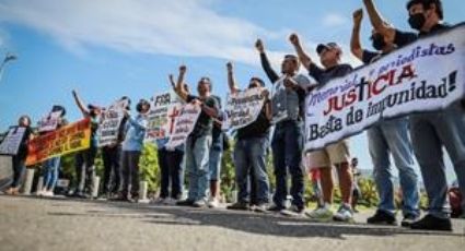 Periodistas se manifiestan por asesinato de  Fredid Román en Acapulco