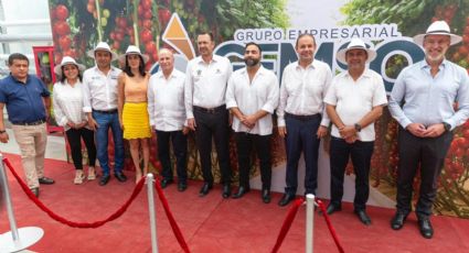 Inaugura invernaderos de la empresa GEMSO en Pedro Escobedo