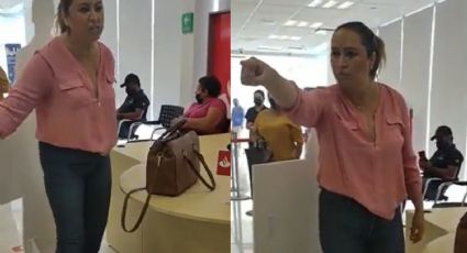 'Lady DEA': Una mujer se viraliza en redes por insultar al personal de un banco (VIDEOS)