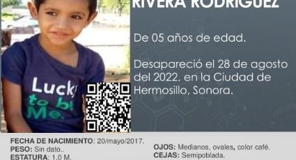 Alerta Amber: Ayuda para localizar a Ian Alejandro de 5 años desaparecido en Hermosillo