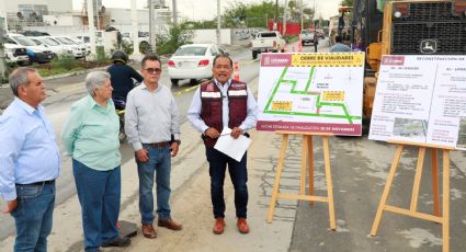 Inician cierres viales por obras de recarpeteo en Escobedo NL