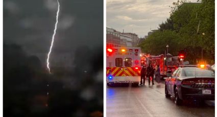 (VIDEO) Cae rayo cerca de la Casa Blanca y hiere a 4 personas de gravedad