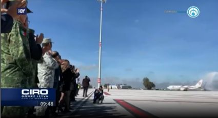 (VIDEO)  AIFA está de fiesta: Recibe primer vuelo de carga procedente de Tijuana